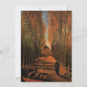 Avenue of Poplars im Herbst von Vincent van Gogh (Vorderseite)