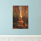 Avenue of Poplars im Herbst von Vincent van Gogh Leinwanddruck (Insitu (Holzboden))