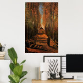 Avenue of Poplars im Herbst von Vincent van Gogh Poster (Heimbüro)