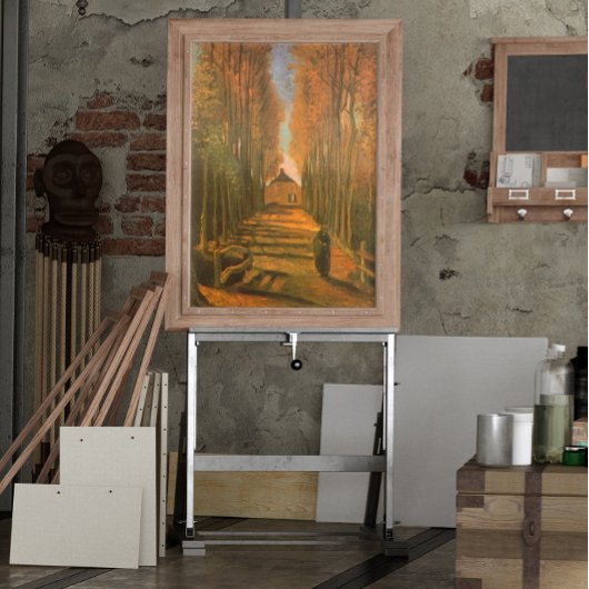 Avenue of Poplars im Herbst von Vincent van Gogh Poster