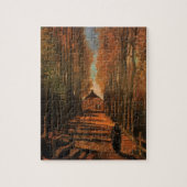 Avenue of Poplars im Herbst von Vincent van Gogh Puzzle (Vertikal)
