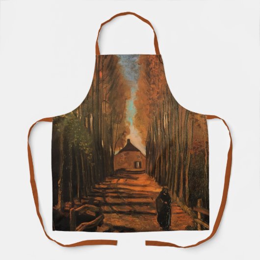 Avenue of Poplars im Herbst von Vincent van Gogh Schürze (Vorderseite)