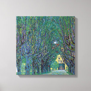 Avenue of Schloss Kammer Park by Gustav Klimt Leinwanddruck