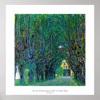 Avenue of schloss kammer Park Kunst, Dichtung und Poster