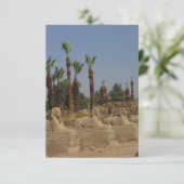 Avenue of Sphinxes Flat Greeting Card Karte (Stehend Vorderseite)
