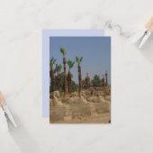 Avenue of Sphinxes Flat Greeting Card Karte (Vorderseite/Rückseite Beispiel)