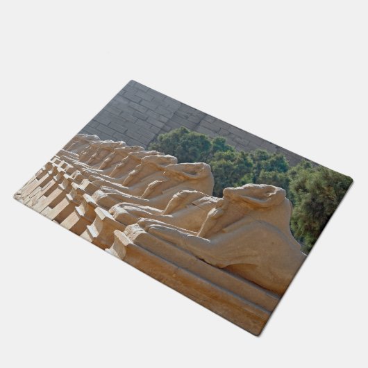 Avenue of Sphinxes in Karnak Temple - Ägypten Fußmatte (Schrägansicht)