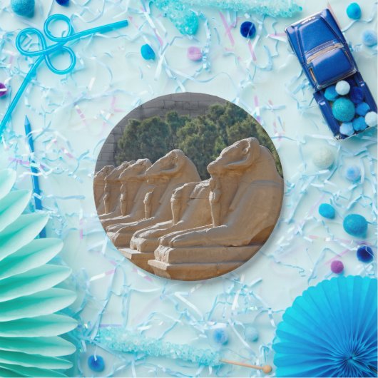 Avenue of Sphinxes in Karnak Temple - Ägypten Pappteller (Party)