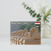 Avenue of Sphinxes in Karnak Temple - Ägypten Postkarte (Stehend Vorderseite)