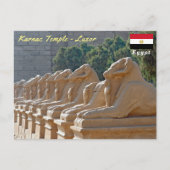 Avenue of Sphinxes in Karnak Temple - Ägypten Postkarte (Vorderseite)