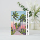 Avenue of State Royal Palms in Florida Postkarte (Stehend Vorderseite)