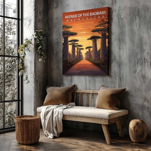 Avenue of the Baobabs Madagascar Canvas Wall Art Leinwanddruck