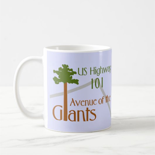 Avenue of the Giants Coffee Tasse (Links)