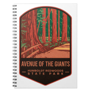 Avenue of the Giants Redwood Staat Park Notizblock
