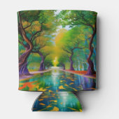 Avenue of Trees Herbstblätter Dosenkühler (Rückseite)