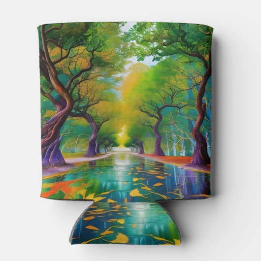 Avenue of Trees Herbstblätter Dosenkühler (Rückseite)