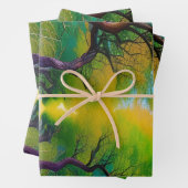 Avenue of Trees Herbstblätter Geschenkpapier Set (Beispiel)