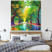 Avenue of Trees Herbstblätter Leinwanddruck (Insitu (Schlafzimmer))