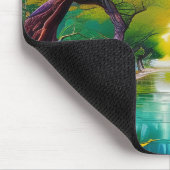 Avenue of Trees Herbstblätter Mousepad (Ecke)