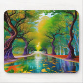 Avenue of Trees Herbstblätter Mousepad (Vorne)