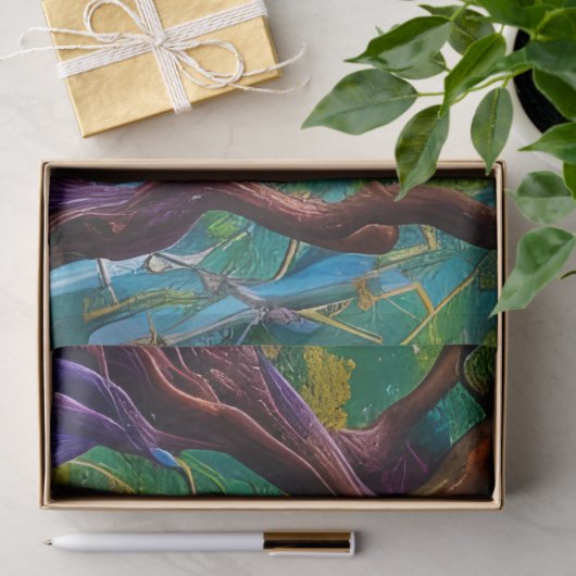 Avenue of Trees Herbstblätter Seidenpapier (Geschenk)