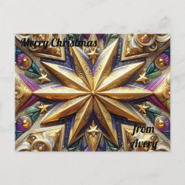 AVERE ~ CHRISTMAS ~ 3D-Sternmuster ~ Postkarte