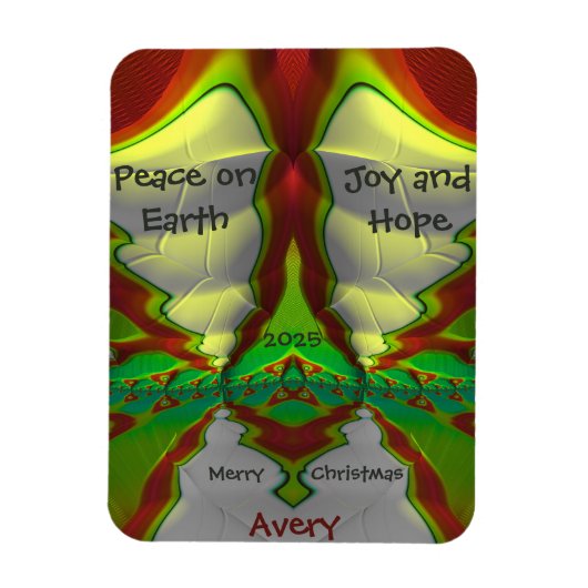 AVERE ~ CHRISTMAS-Karte Hell! ~ Magnet (Vertikal)