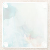 Aversion - Blue Watercolor Glasuntersetzer (Rückseite)