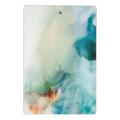 Aversion - Blue Watercolor Mini Klemmbrett (Rückseite)