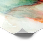 Aversion - Blue Watercolor Poster (Ecke)