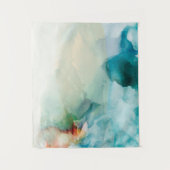 Aversion - Blue Watercolor Wandteppich (Vorderseite)