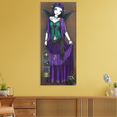 "Avery" Bird Cage Angel Wrapped Canvas Print Leinwanddruck (Insitu (Wohnzimmer))