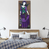 "Avery" Bird Cage Angel Wrapped Canvas Print Leinwanddruck (Insitu (Schlafzimmer))