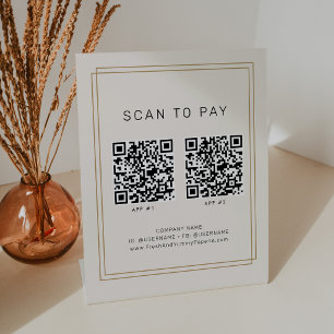AVERY Chic Gold Schwarz Business 2 Apps Scannen zu Sockelschild
