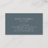 AVERY Dunkelblaue Double-Frame Visitenkarte (Rückseite)