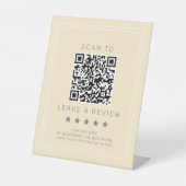 AVERY Einfacher Buttergelber QR-Code Hinterlasse e Sockelschild (Vorderseite)