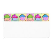 AVERY ETIKETTIEREN - Pop Art CUPCAKES (Vorne)