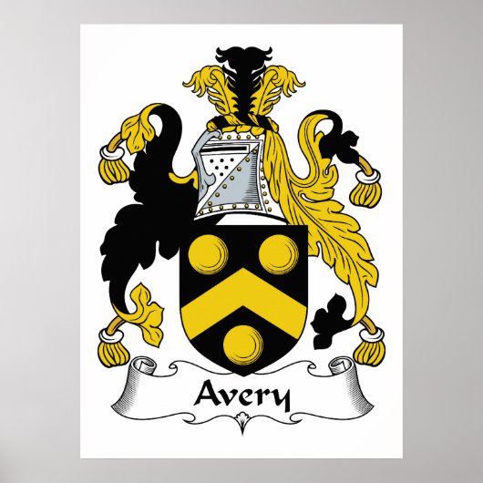 Avery Familienwappen Poster (Vorne)
