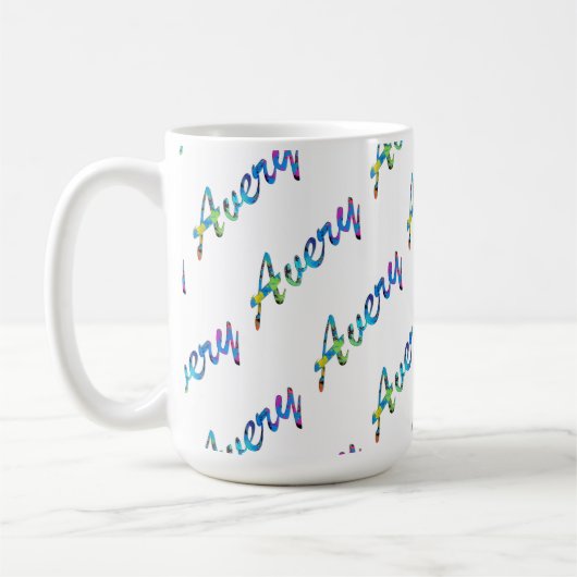 Avery klassische weiße Tasse (Links)