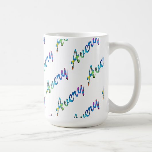 Avery Klassischer Weißer Becher Kaffeetasse (Rechts)