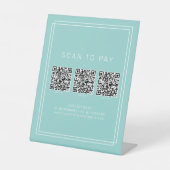 AVERY Moderne Minz-Geschäft QR-Code-Scan zum Bezah Sockelschild (Vorderseite)