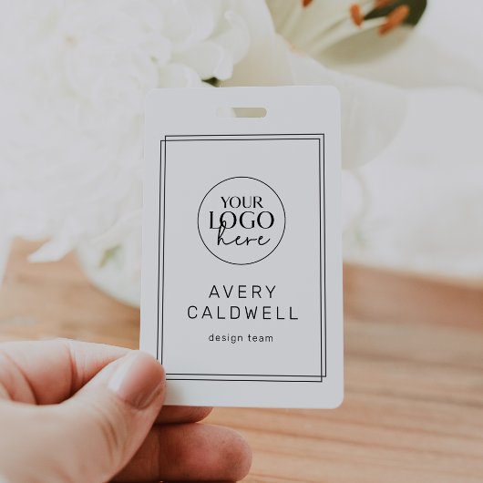 AVERY modernes minimalistisches Logo QR-Code Mitar Ausweis