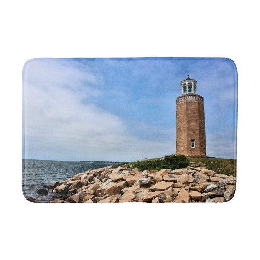 Avery Point Lighthouse, Connecticut Bath Mat Badematte (Vorderseite)