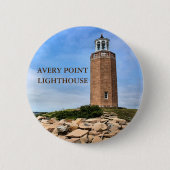 Avery Point Lighthouse, Connecticut-Button Button (Vorderseite)