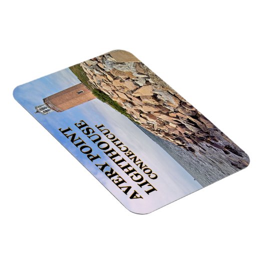 Avery Point Lighthouse, Connecticut Flex Magnet (Rechte Seite)