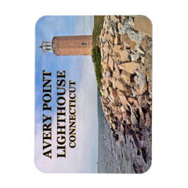 Avery Point Lighthouse, Connecticut Flex Magnet