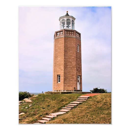 Avery Point Lighthouse, Connecticut Foto Print (Vorne)