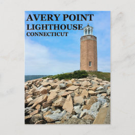 Avery Point Lighthouse, Connecticut Postkarte