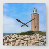 Avery Point Lighthouse, Connecticut Wall Uhr (Vorderseite)