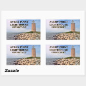 Avery Point Lighthouse, CT Passport Stickers (Blatt)